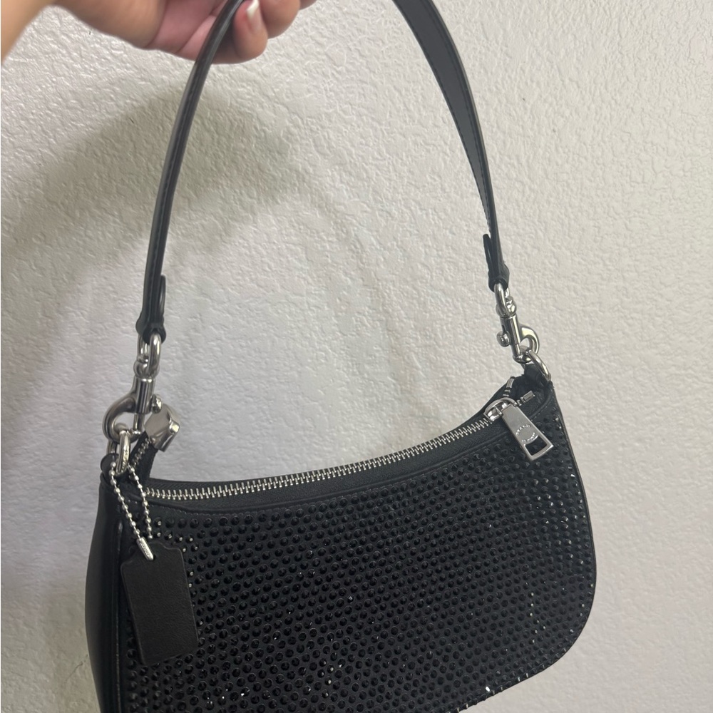 Black Crystal Teri Coach Bag
